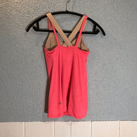 Lululemon Run For Gold Tank Coral Beige Size 2 - Picture 2 of 10